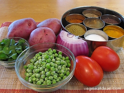 Aloo Mutter Ingredients