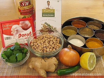 Chole Ingredients