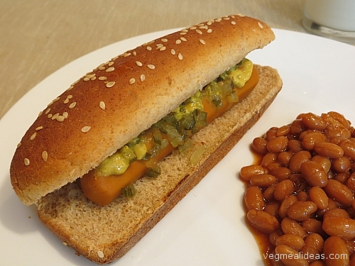 Vegetarian Hot Dog