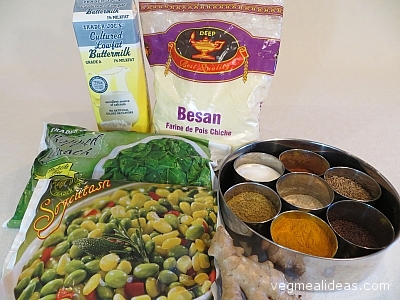 Vegetable Kadhi Ingredients