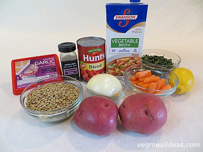 Lentil Soup Ingredients