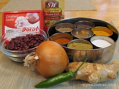 rajma Ingredients