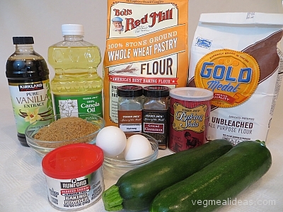 Zucchini Bread Ingredients